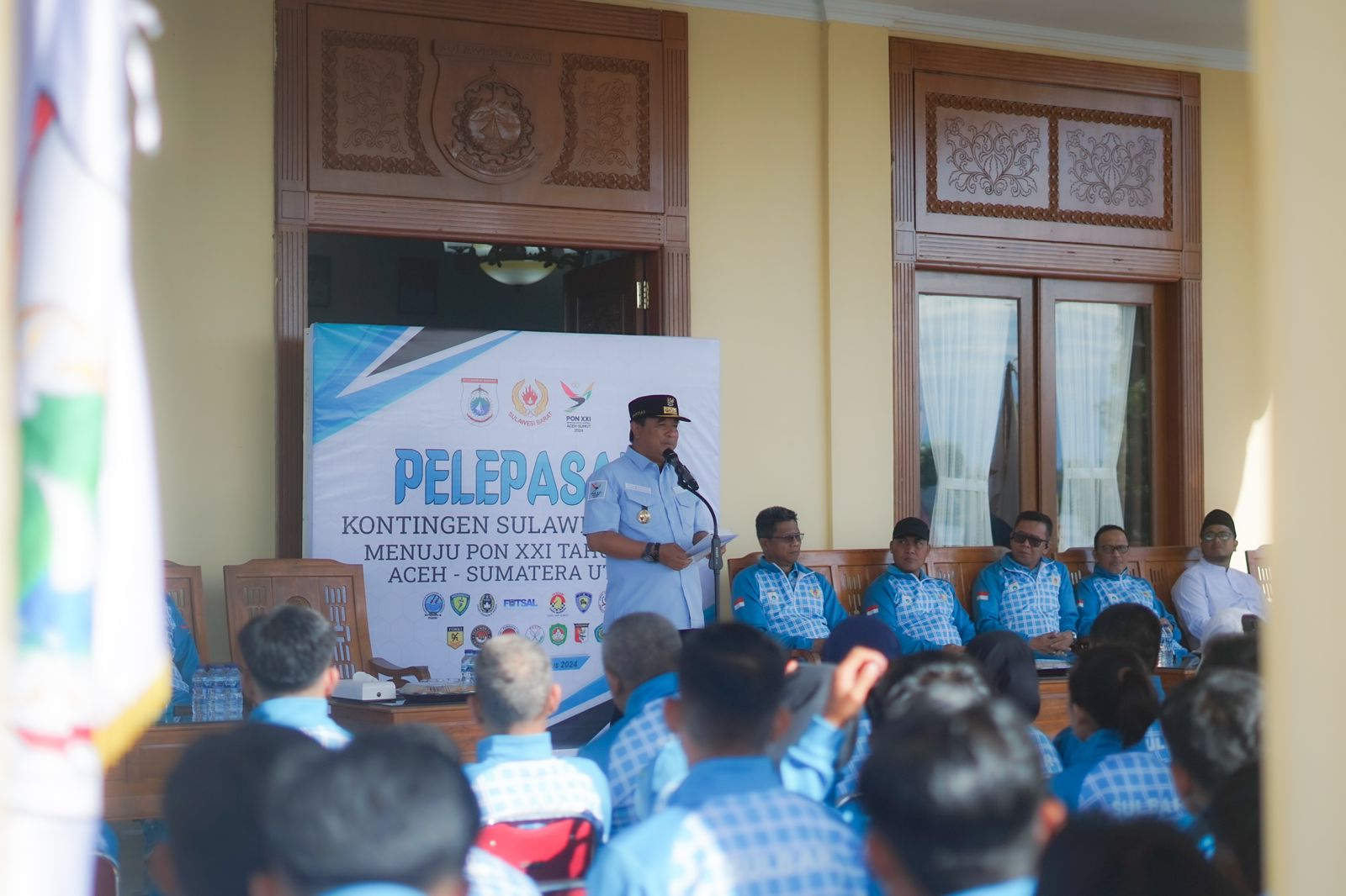 Pj Gubernur Lepas Kontingen Sulbar untuk PON XXI Aceh Sumut 2024