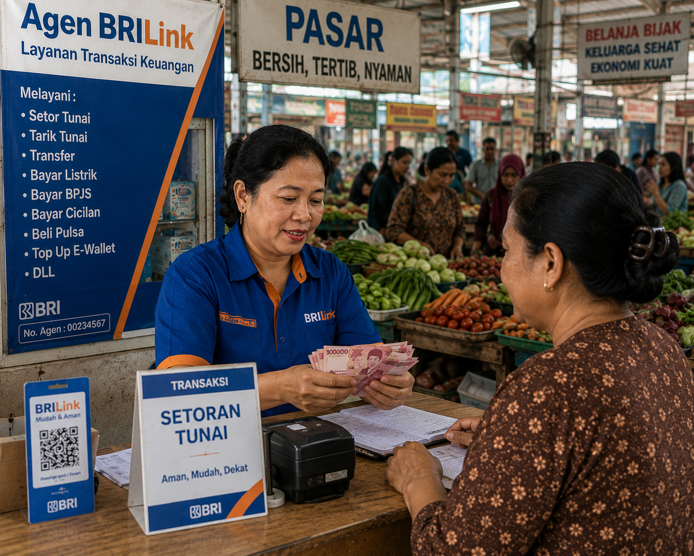 Dari Sudut Pasar ke Pelosok Desa: Kisah Agen BRILink yang Mengubah Wajah Transaksi Keuangan di Jeneponto